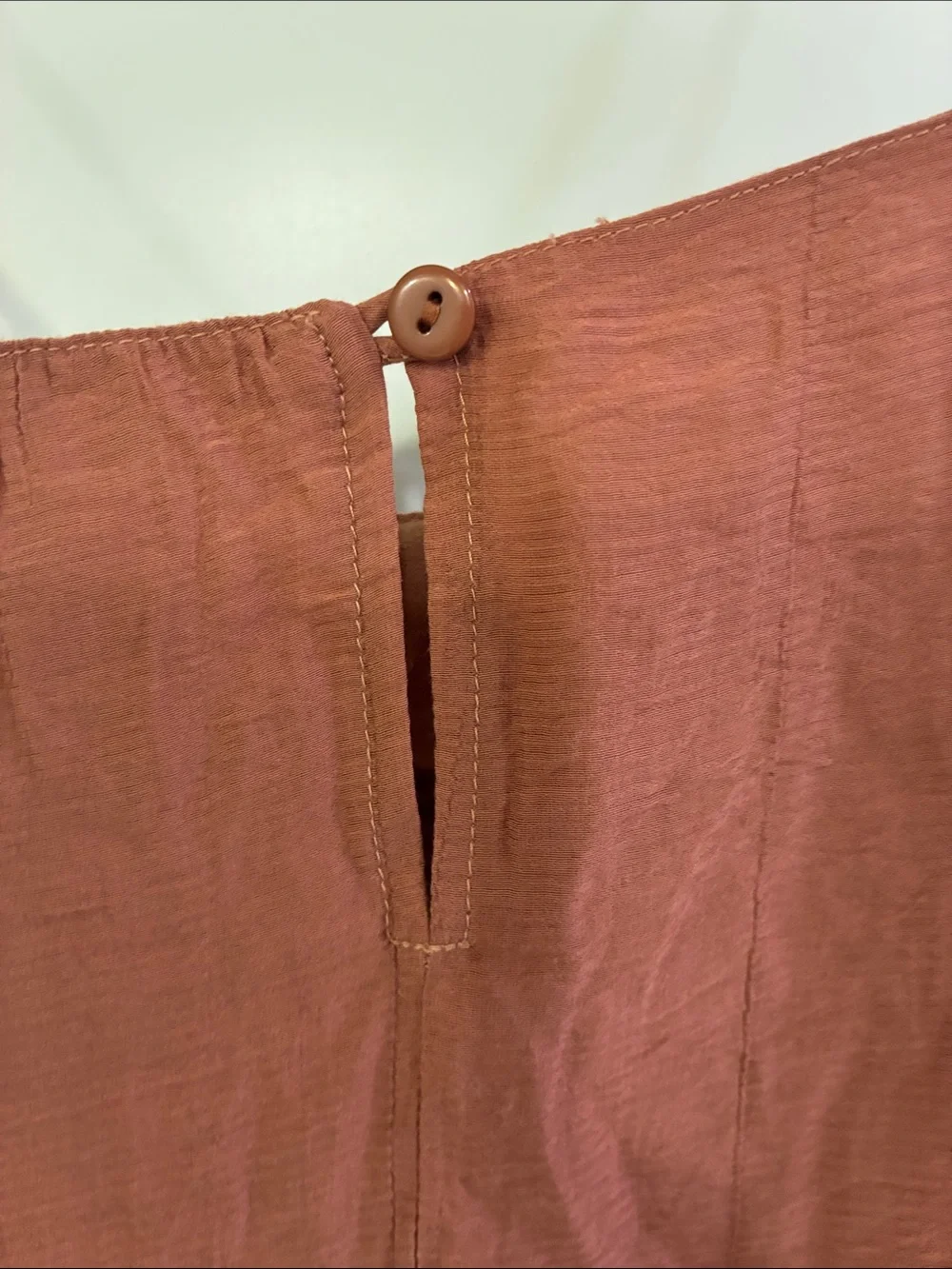 Bluivy Rust Ruffle Mini Dress S - Picture 6 of 6